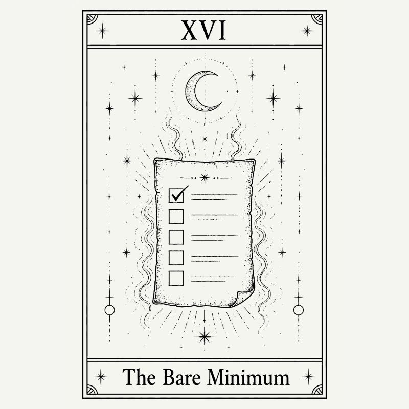 Das absolute Minimum | Tarotkarte