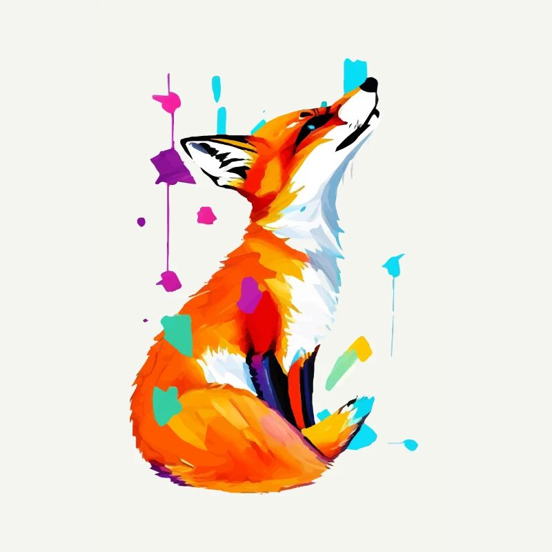 Color Explosion Fox