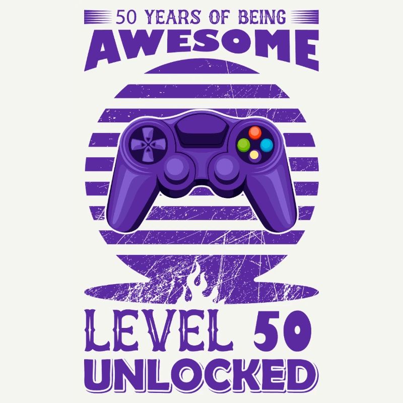 Retro Gaming Controller Motif