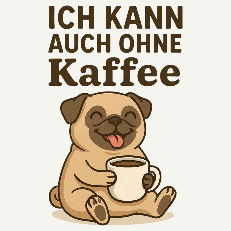 Coffee Dog Doesn't Work Without Coffee Animals Design