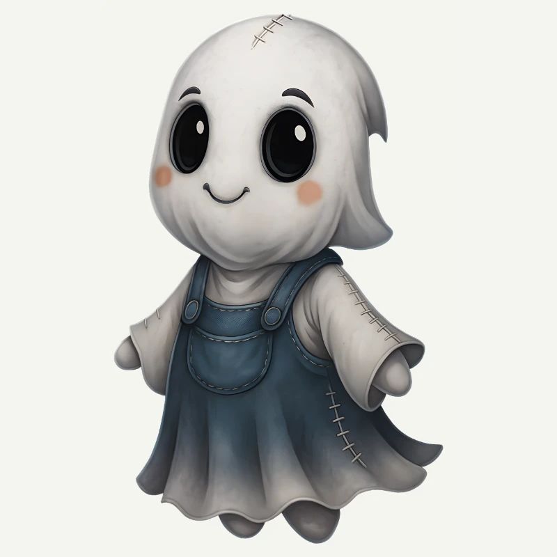 Cute Ghost Friend Patchwork