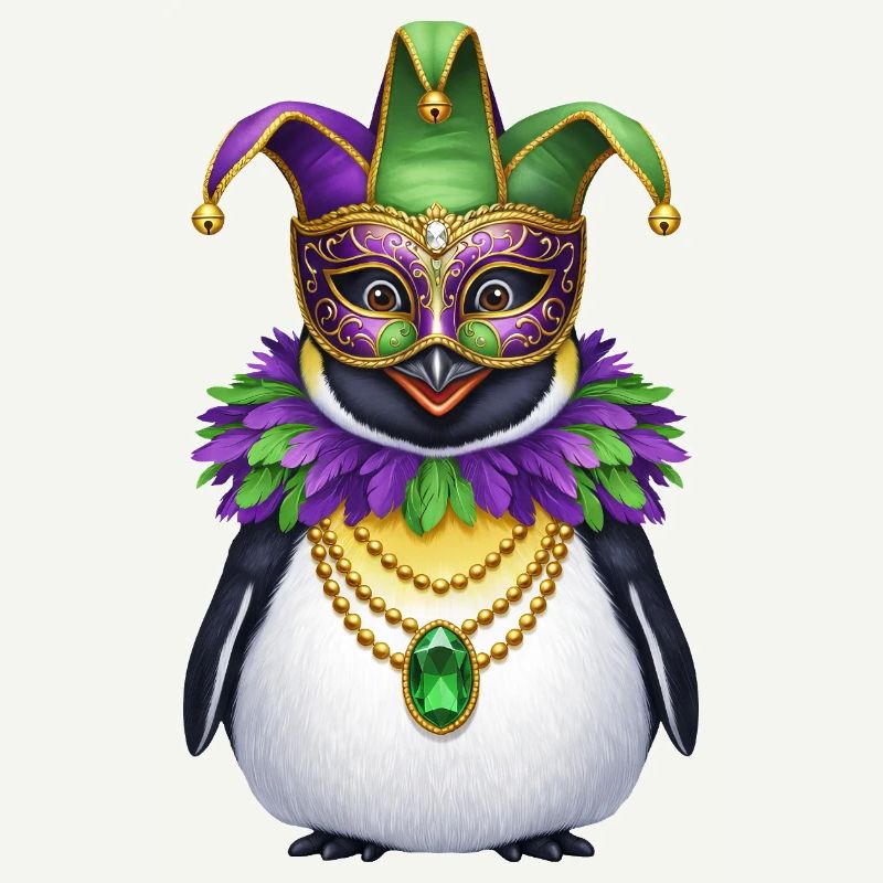 Carnaval élégant du carnaval du manchot