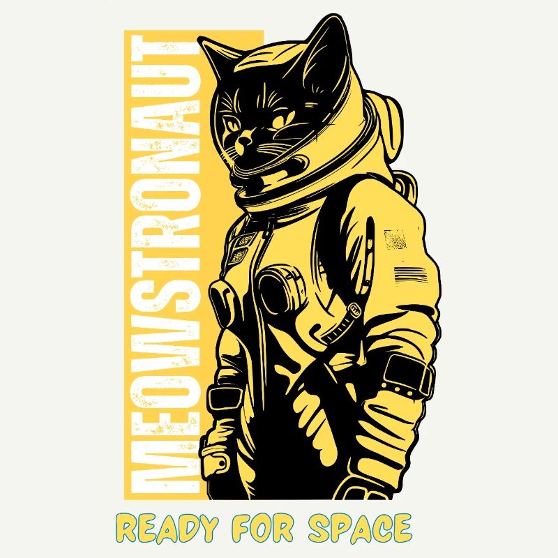 Space Ready Astronaut Cat