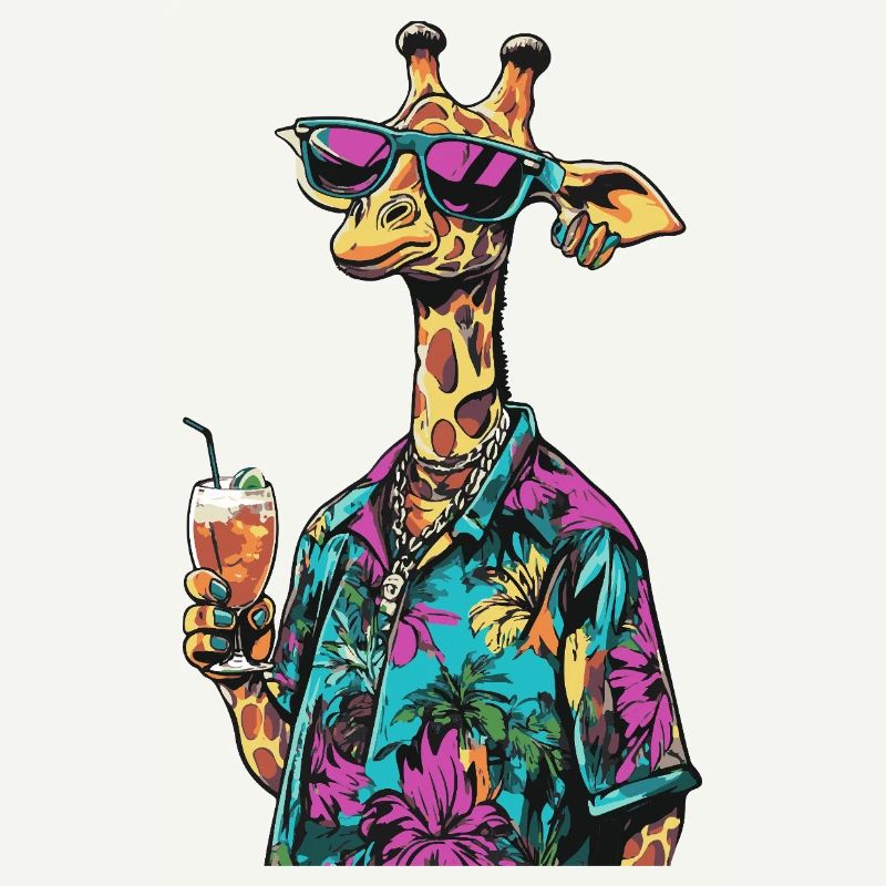 Giraffe Comic Sommer