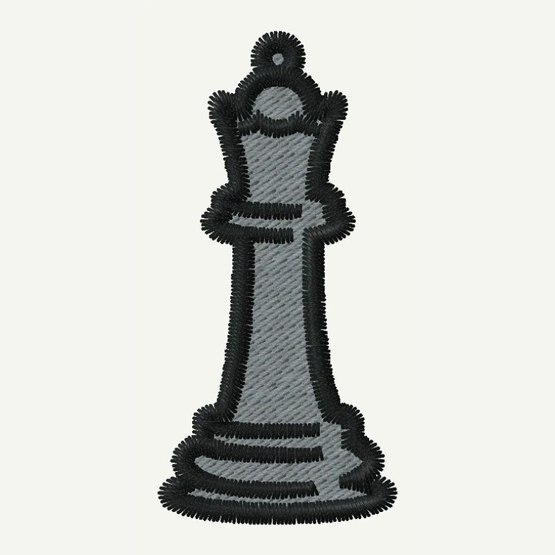 Pièce d’échecs brodée