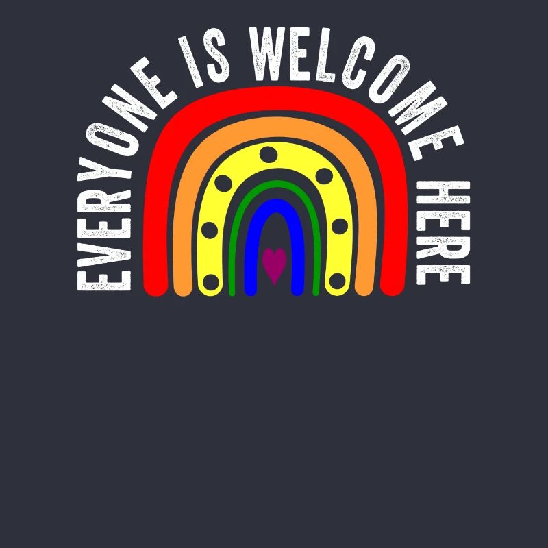 UNITY DAY Everyone is Welcome Here Boho Rainbow