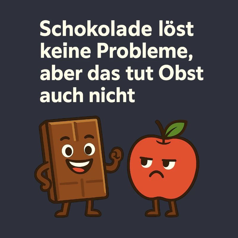 Chocolate doesn't solve any problems – fun saying