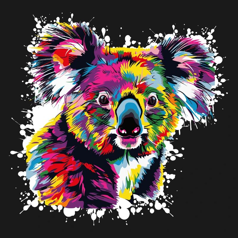 Creative Koala Color Explosion