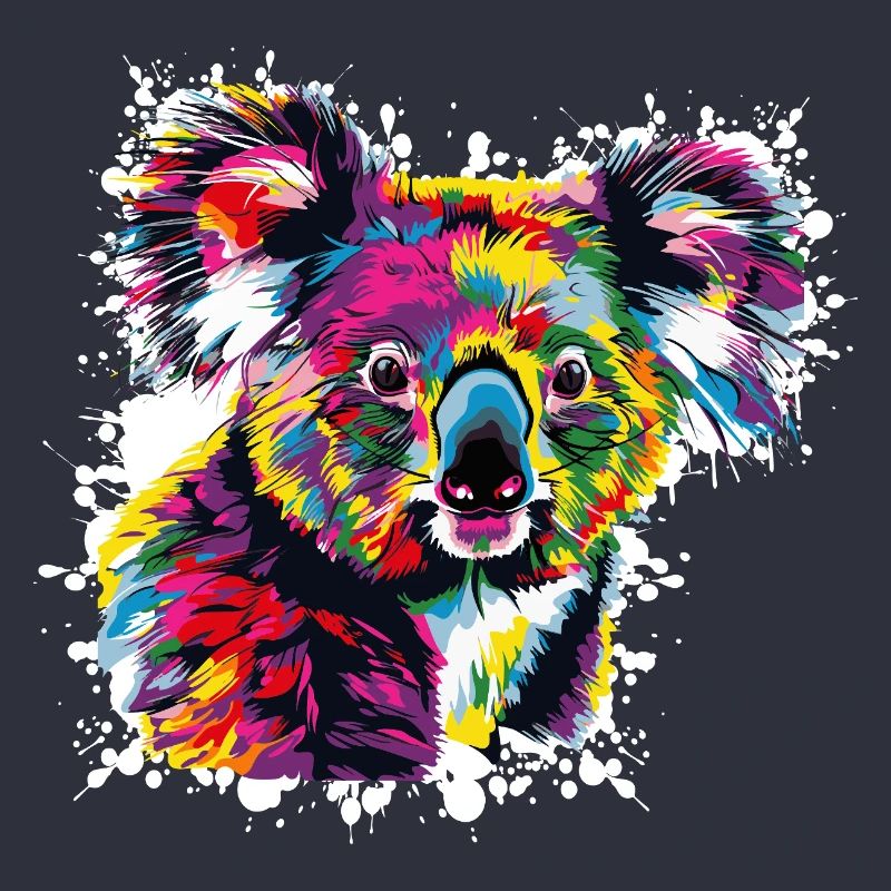 Explosion de couleurs de Koala Créatif