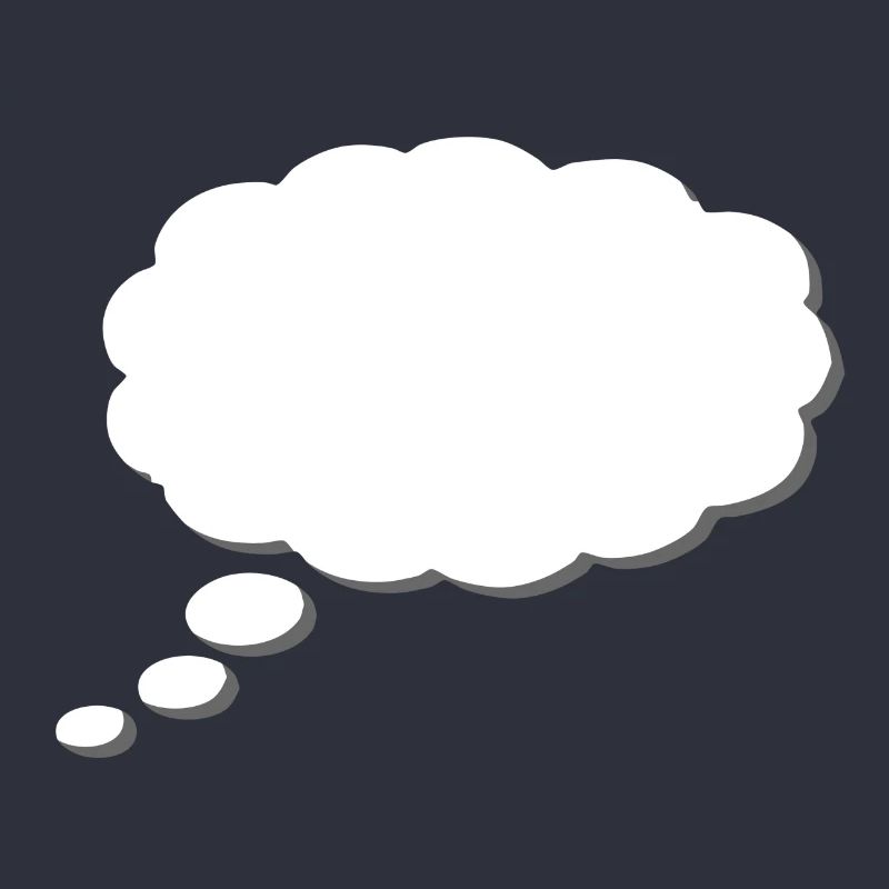 Thought Cloud, Thinkbubble. To personalize