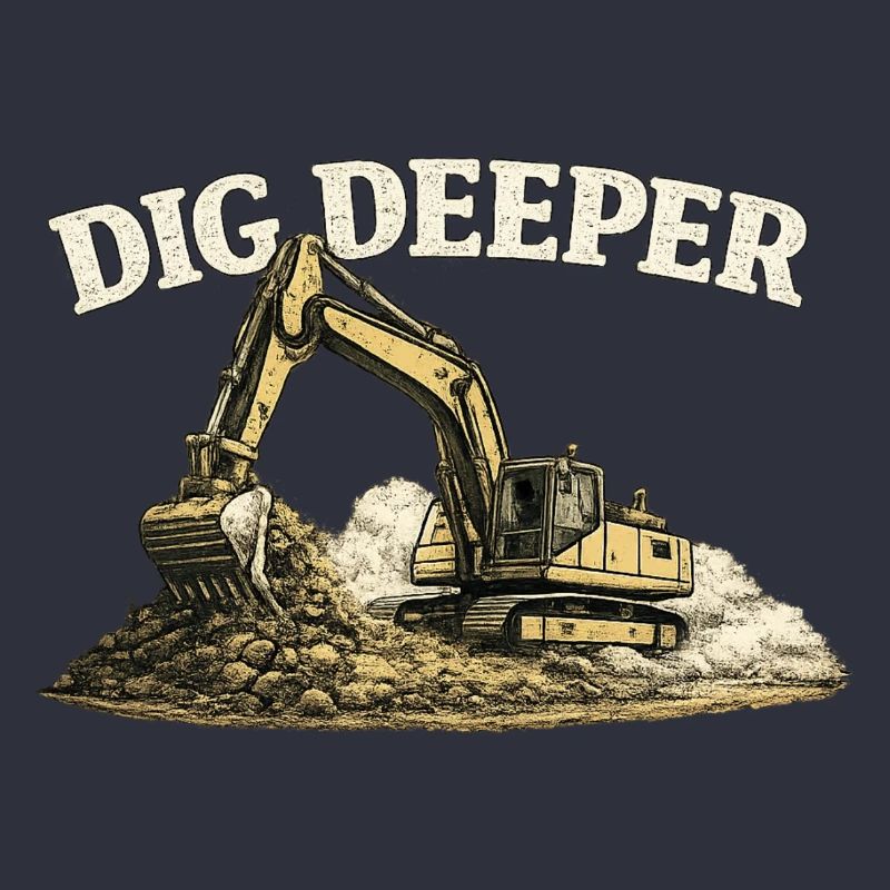 Dig Deeper Excavator Construction Site Construction Machine