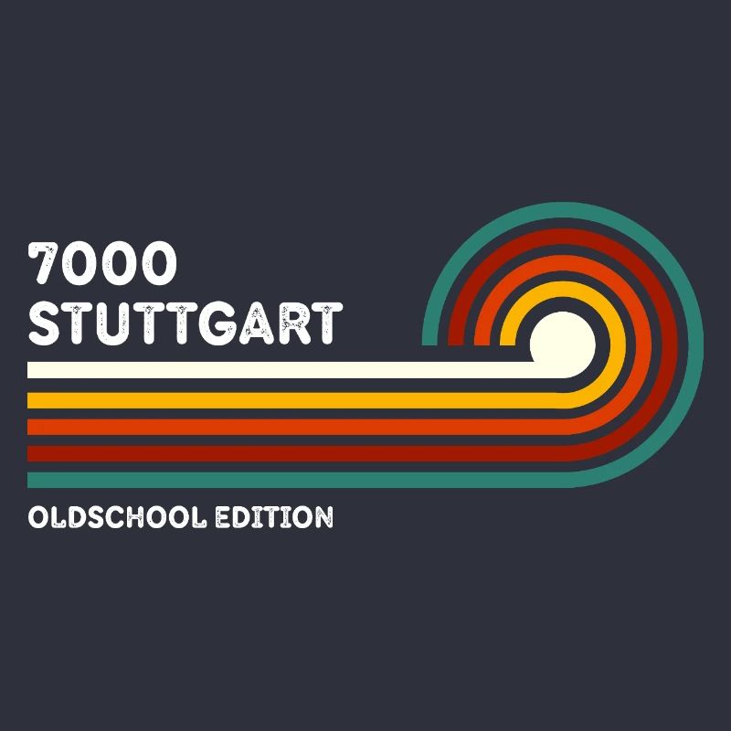 Stuttgart Retro Chemise 7000 Code postal 80s