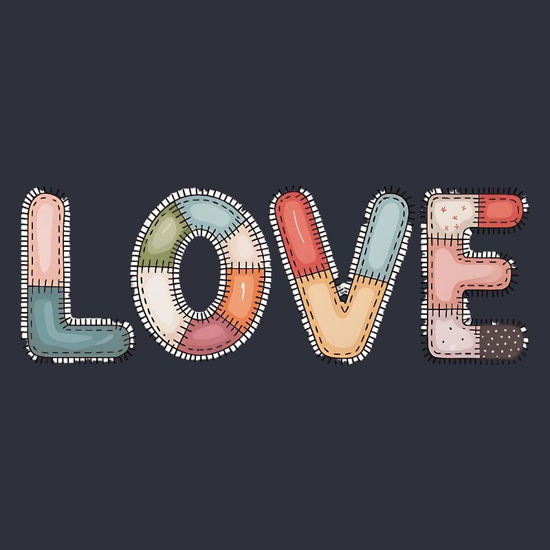 Love Patchwork Sewing Handmade Design
