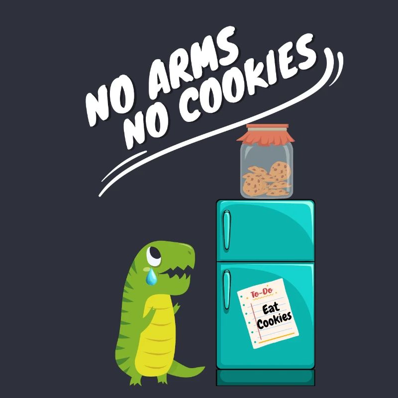 Pas de bras, pas de biscuits, drôle de dinosaure
