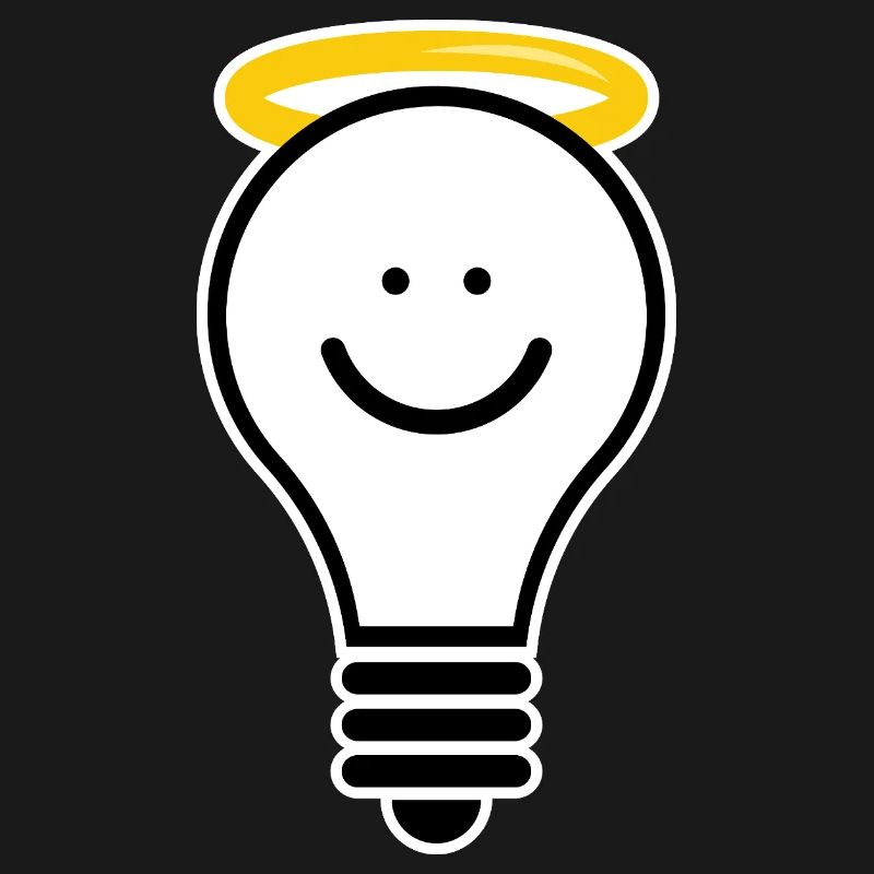Light bulb with halo – creative light moti