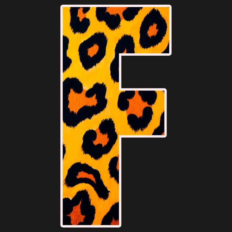 Leopard Effect Fire Orange Pattern