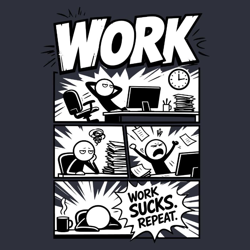Work Sucks Repeat Comic
