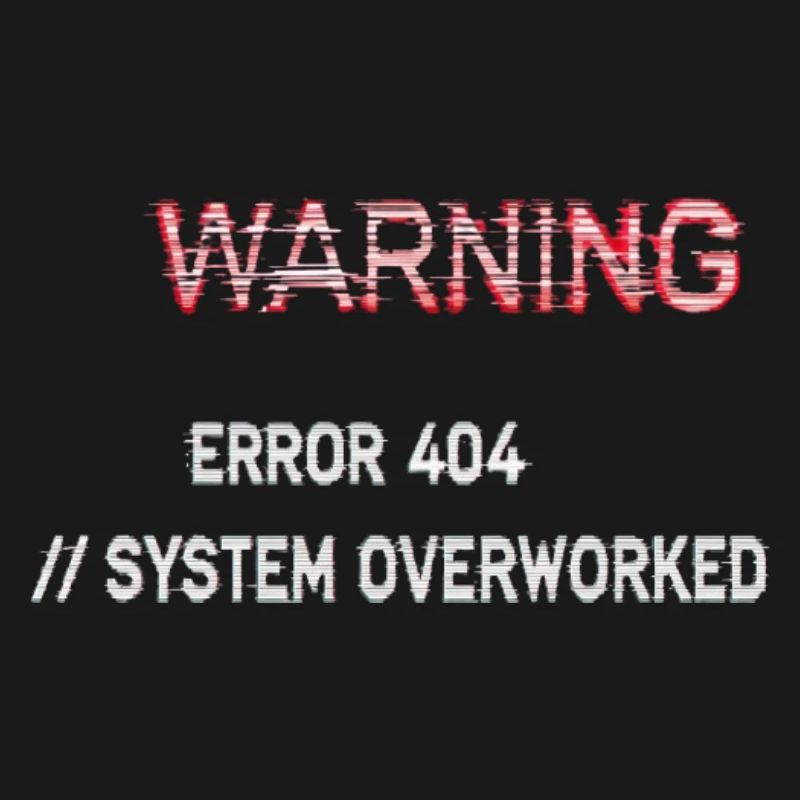 Fehlerwarnung – Systemfehler 404