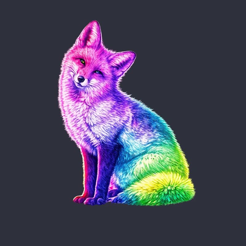 Regenbogenfuchs Farbkunst