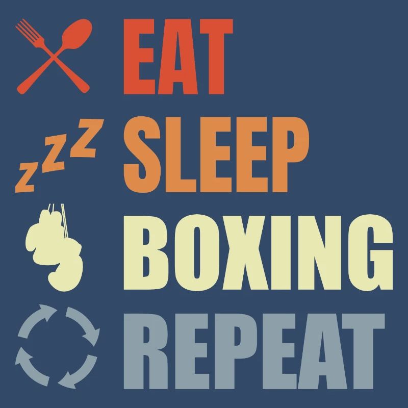 Manger dormir Boxe Répéter