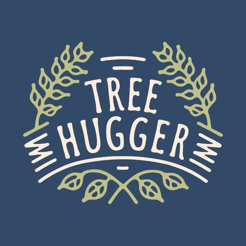 Tree hugger forest bathing nature lovers