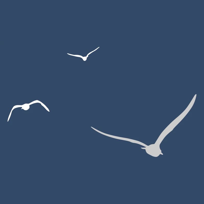 Three Seagulls | Seagull | Colors adjustable