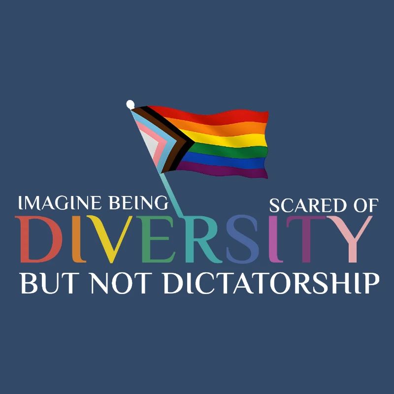 Colorful rainbow flag diversity