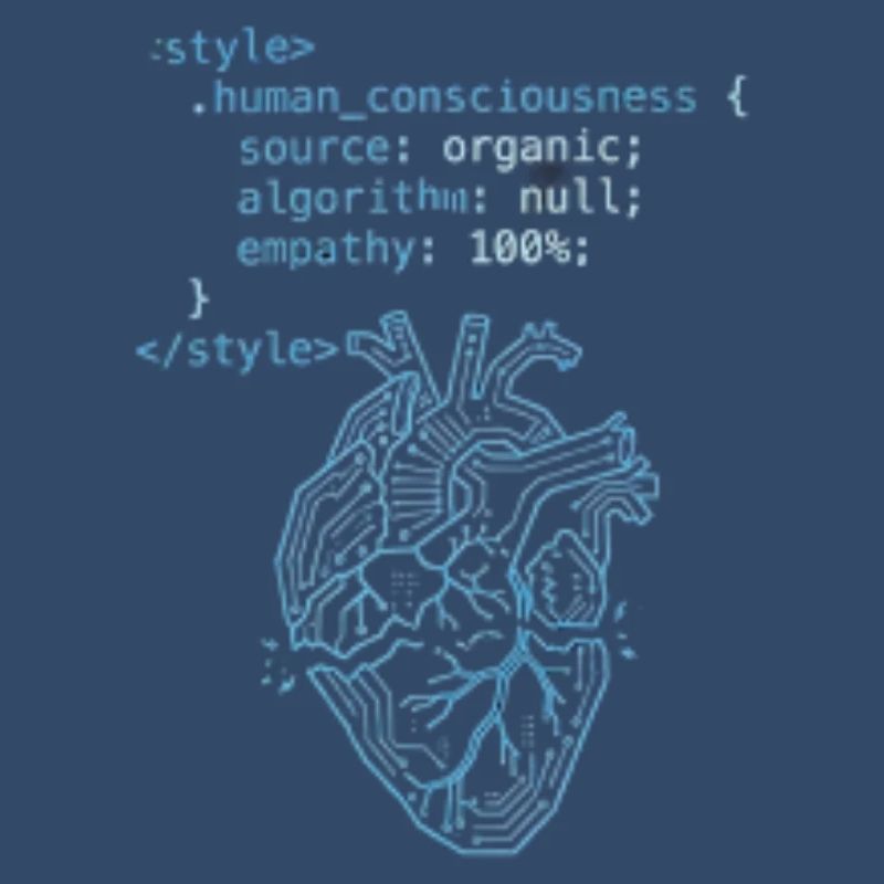 Programmer Heart CSS Code - Tech & Empathy Art