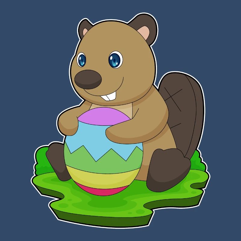 Beaver Easter Easter Egg