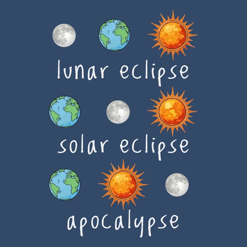 Lunar Eclipse Solar Eclipse Apocalypse Humor