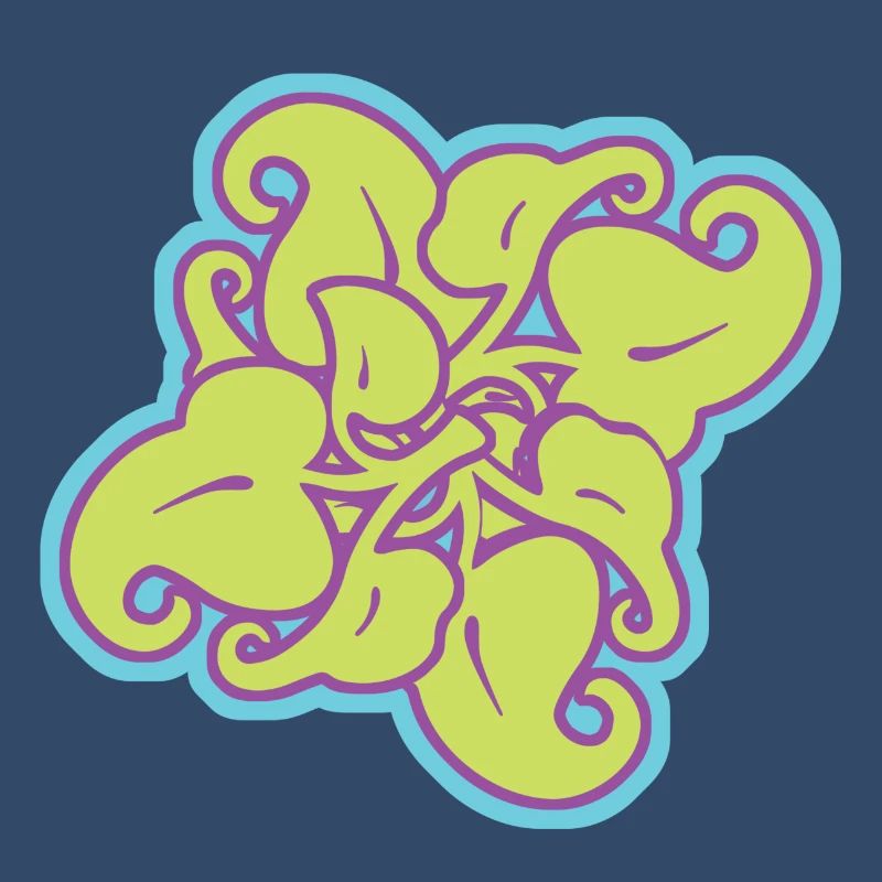 Mandala Artic Pattern in Lime