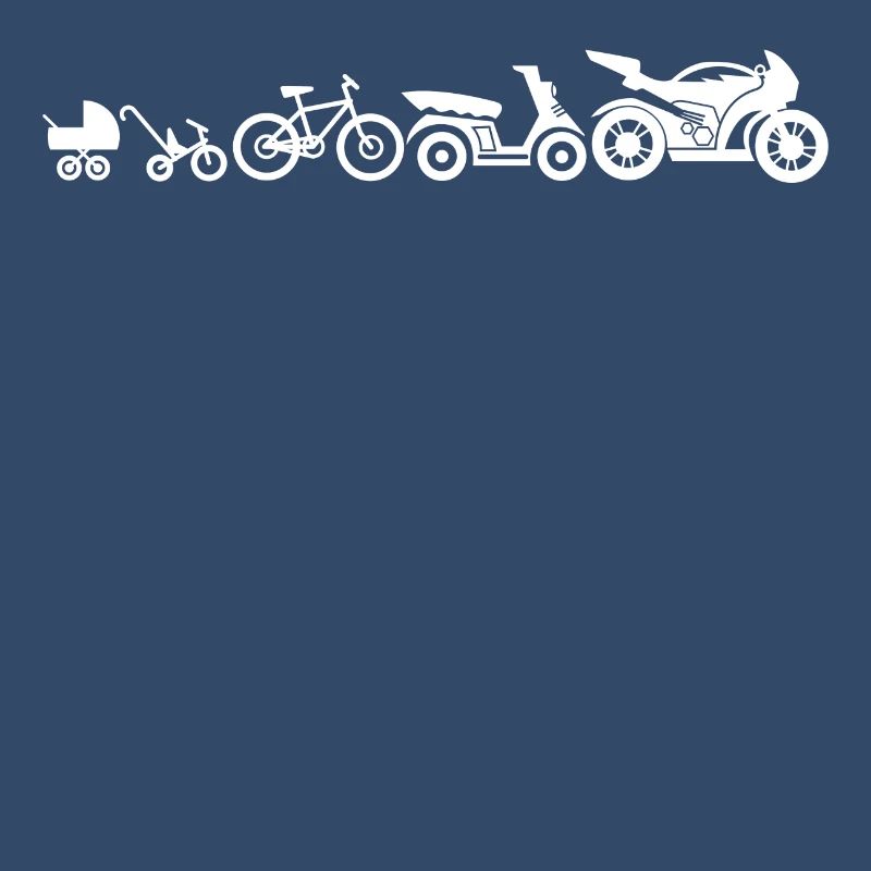 Motorrad Evolution Motorräder Entwicklung Lustig