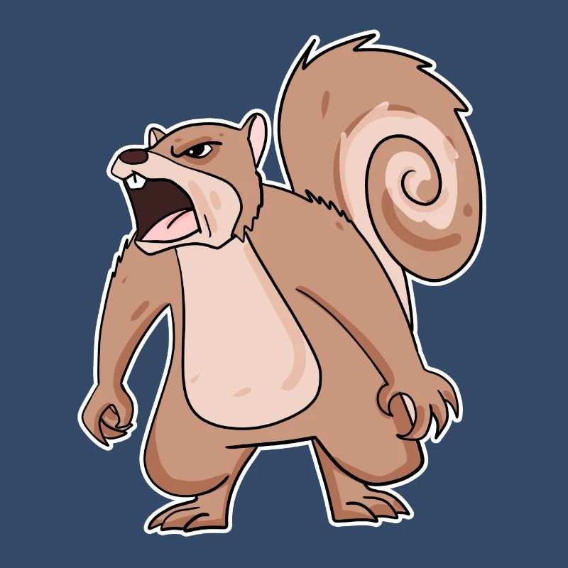 wütendes Eichhörnchen