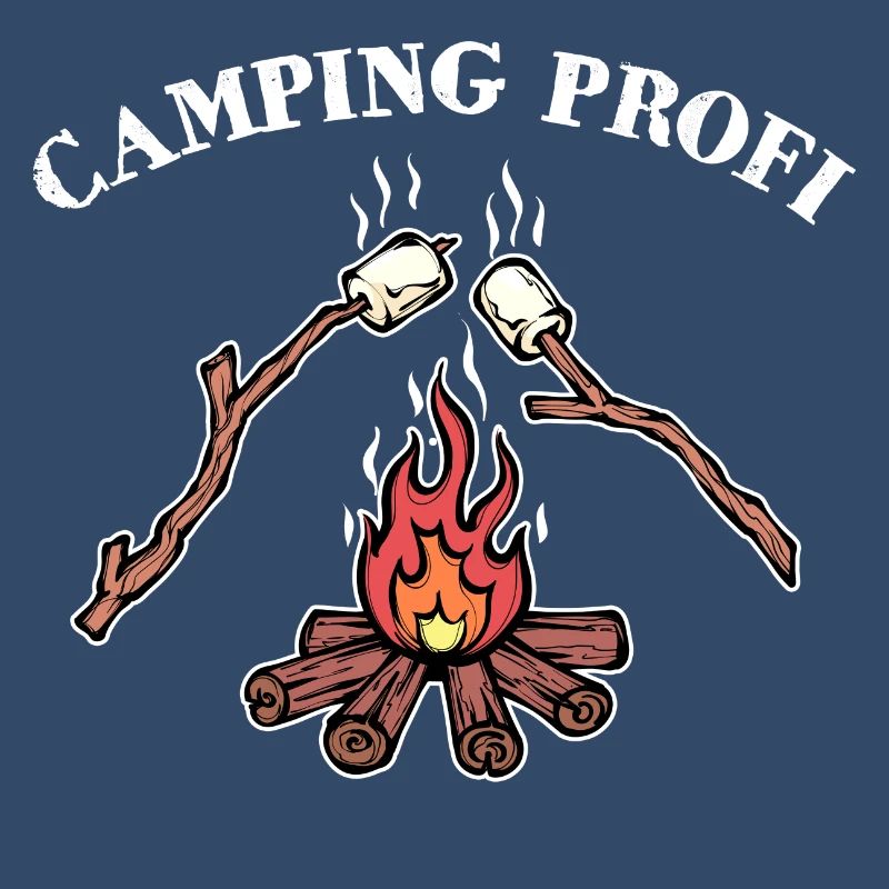Déclaration de feu de camp de camping Randonneur de camping