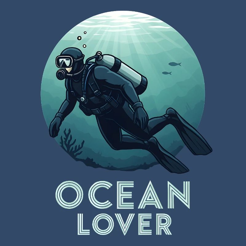 Plongeur amoureux de l’océan