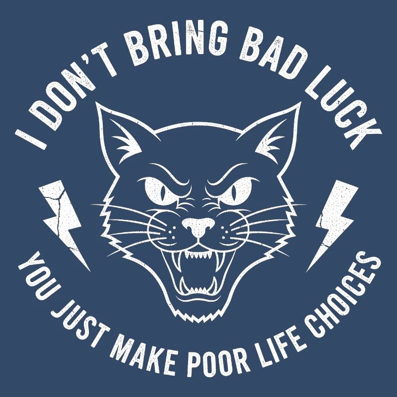 Pech oder Wille Katzen-Spruch