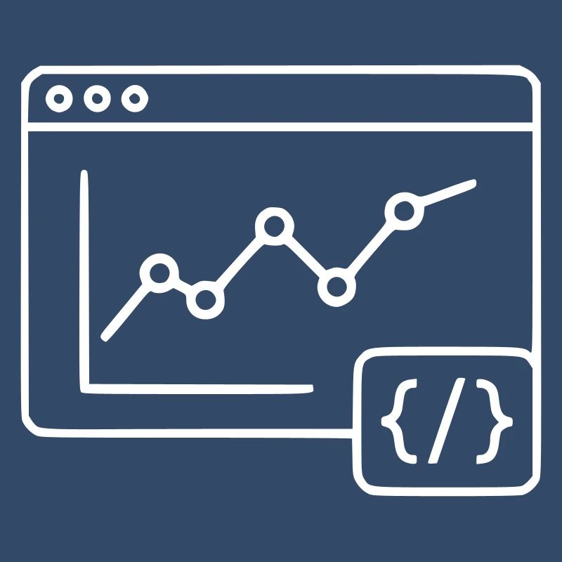 Web Analyse Chart Coding Browser Vektor