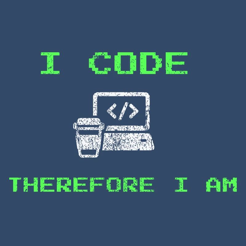 I Code Therefore I Am – Funny Developer Tee