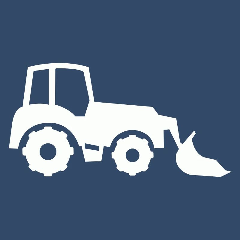 Tractor Silhouette Front End Loader