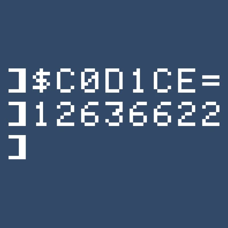 C0D1CE Codice 8-Bit Esadecimale Code Nerd Pix