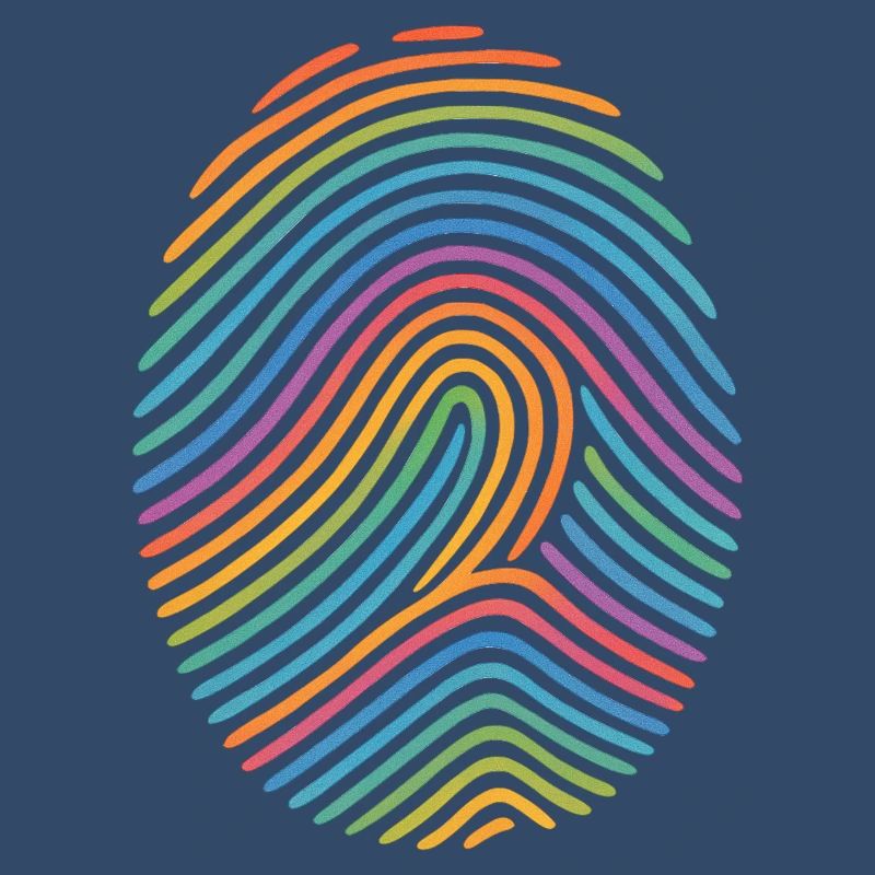 Rainbow Fingerprint Pattern | Diversity