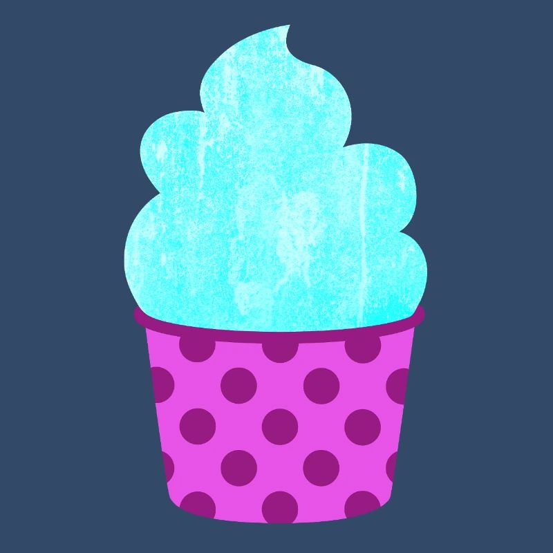 Eis Eiscreme Eiskrem Dots Punkte Softeis Sommer