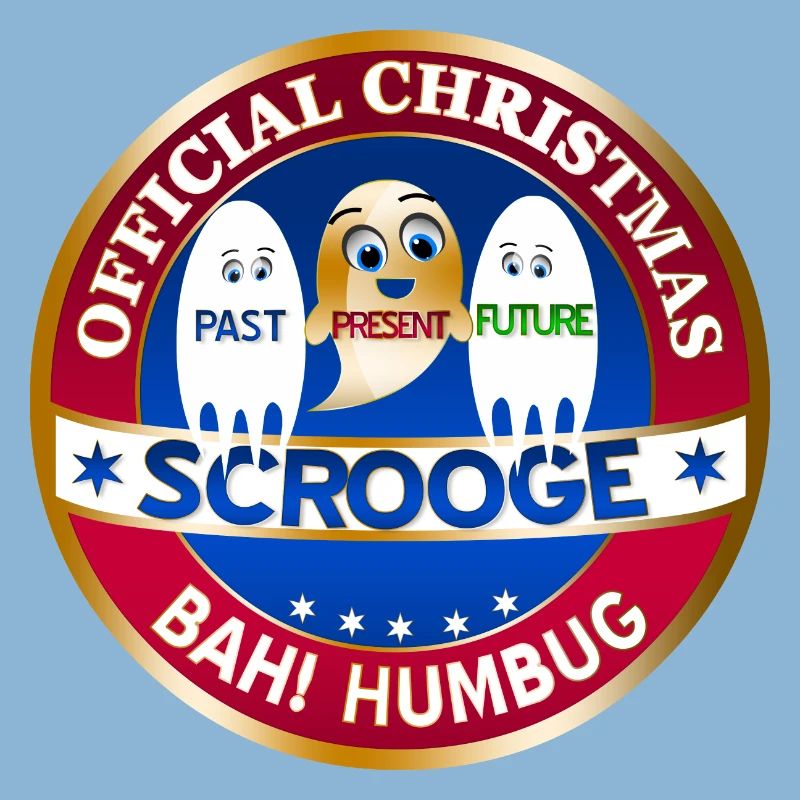Scrooge Past Present Future Badge