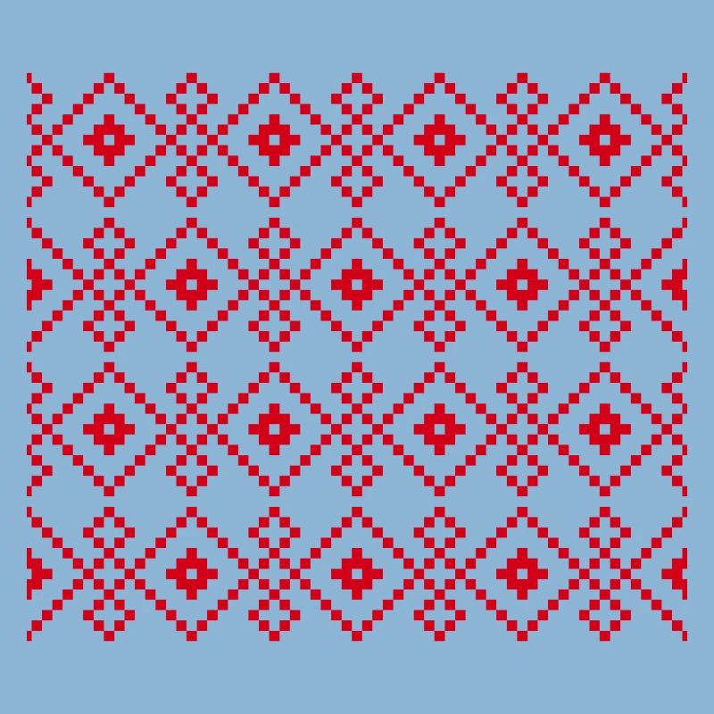 Weihnachtlicher einfarbiger Pullover (rot)