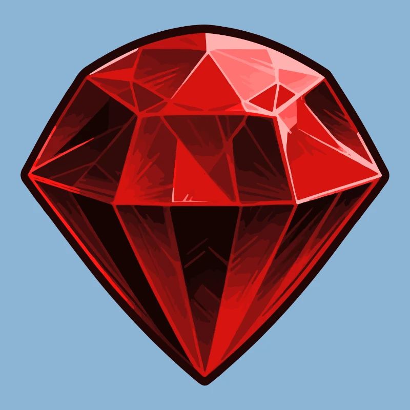 Precious Red Ruby Gemstone