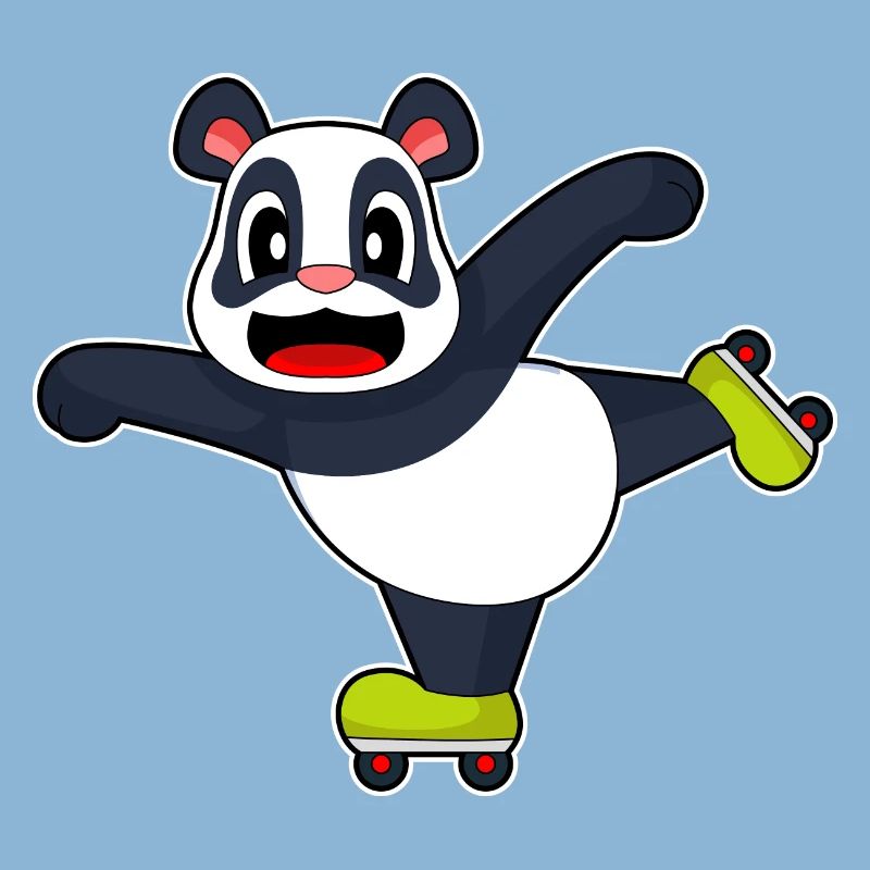Panda Inline skating roller skates