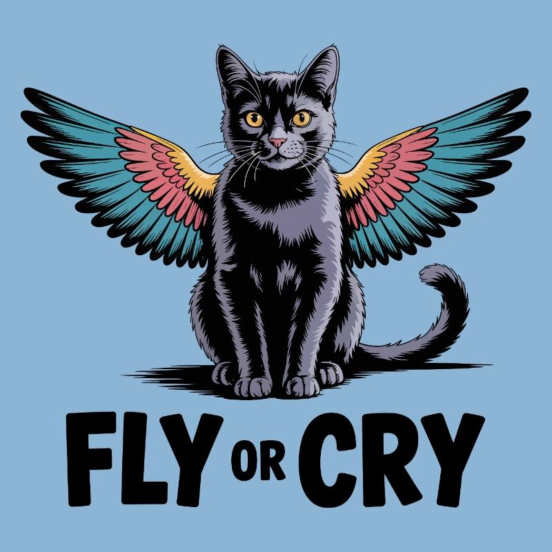 Fliege oder rufe Katze