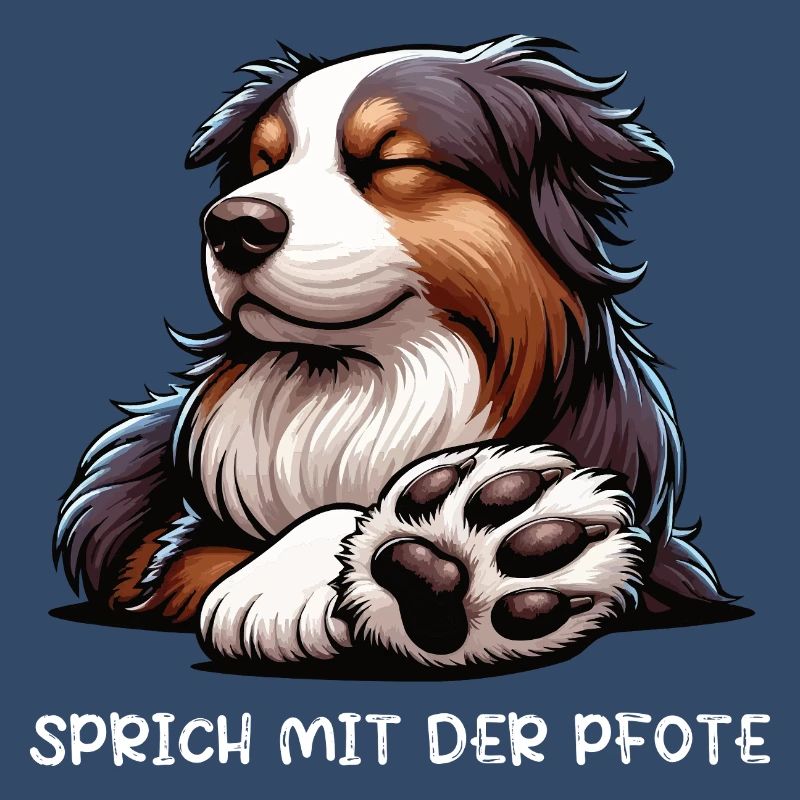 Sprich mit der Pfote Australian Shepherd Aussie 