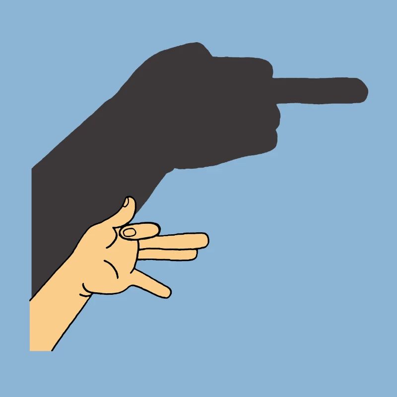 Schatten eines Hundes oder nicht