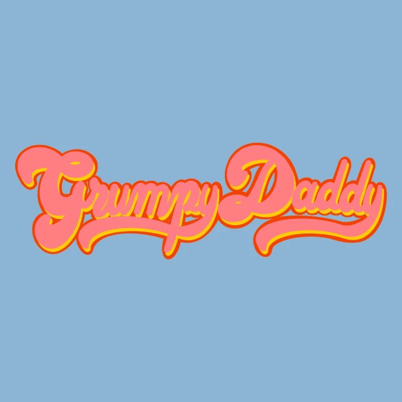 Grumpy Daddy Retro Script - Farbe "Exploitation"
